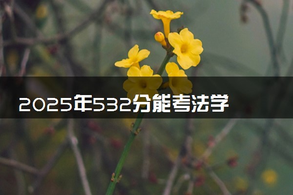 2025年532分能考法学专业吗 532分法学专业大学推荐