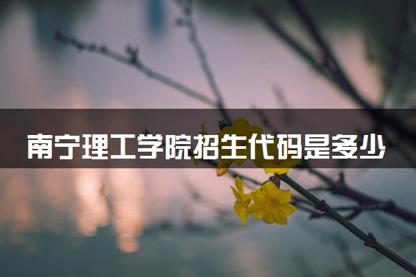 南宁理工学院招生代码是多少 附专业代码对照表（2025参考）