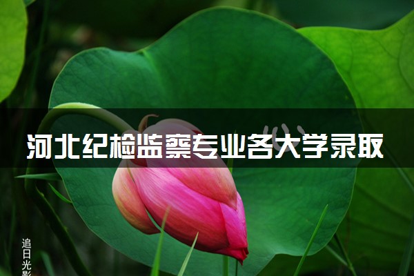 河北纪检监察专业各大学录取分数线：最低585分能上 开设院校及位次