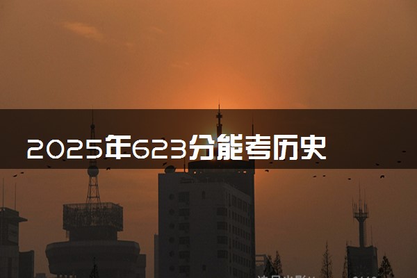 2025年623分能考历史学类专业吗 623分历史学类专业大学推荐