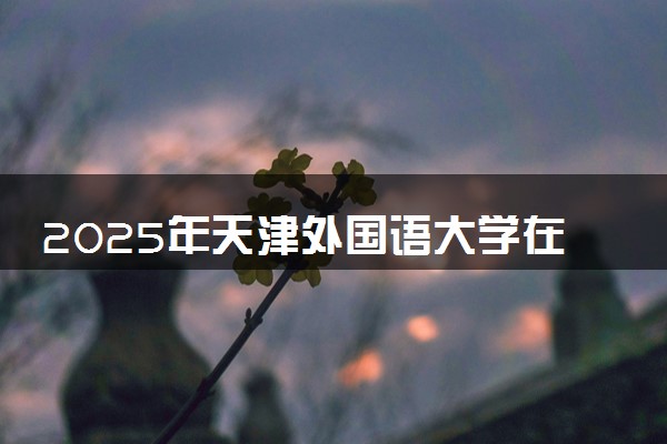 2025年天津外国语大学在新疆招生代码：1061 专业代码及报考指南