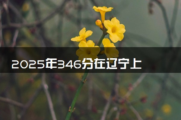 2025年346分在辽宁上什么大学好 近三年录取分数线是多少