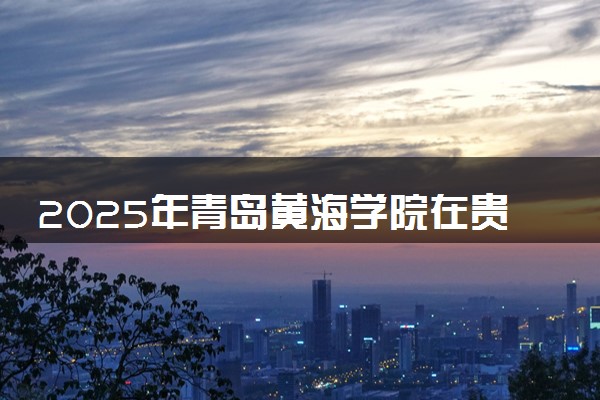 2025年青岛黄海学院在贵州招生代码及专业代码 青岛黄海学院贵州代码是多少？怎么查询？