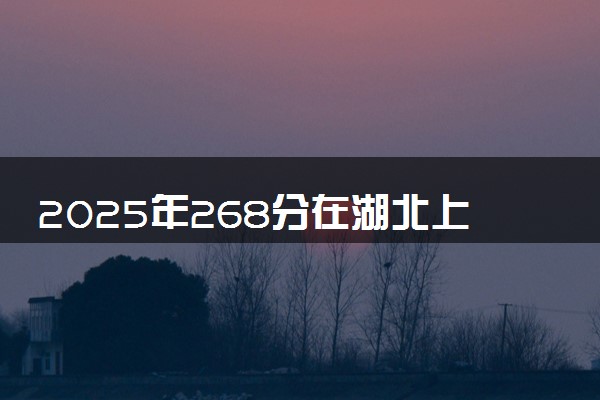 2025年268分在湖北上什么大学好 近三年录取分数线是多少