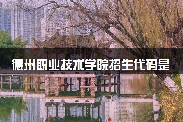 德州职业技术学院招生代码是多少 附专业代码对照表（2025参考）