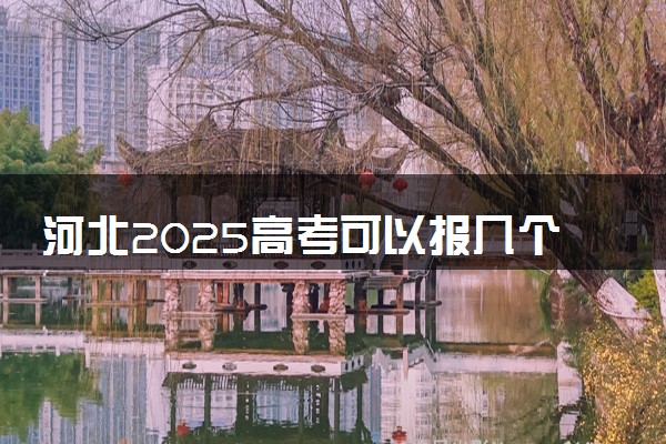河北2025高考可以报几个学校和专业 各批次志愿数量汇总