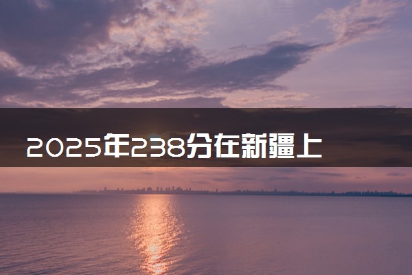 2025年238分在新疆上什么大学好 近三年录取分数线是多少