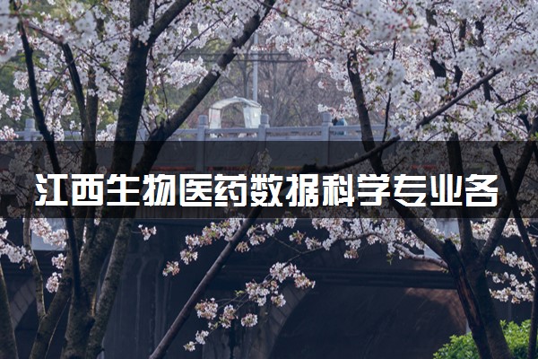 江西生物医药数据科学专业各大学录取分数线：最低494分能上 开设院校及位次