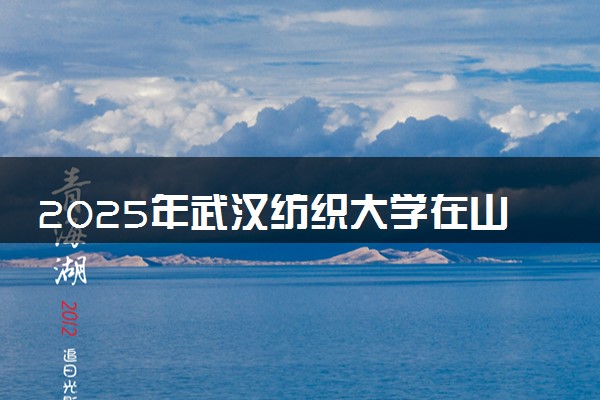 2025年武汉纺织大学在山西招生代码：2159 专业代码及报考指南