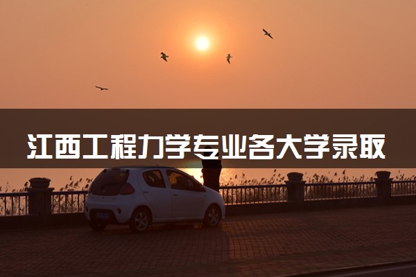 江西工程力学专业各大学录取分数线：最低517分能上 开设院校及位次