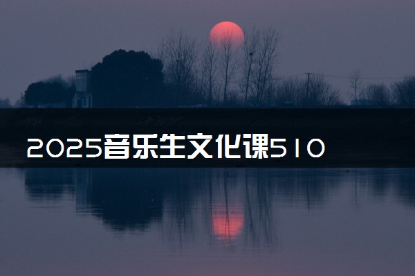 2025音乐生文化课510分能上沈阳师范大学吗